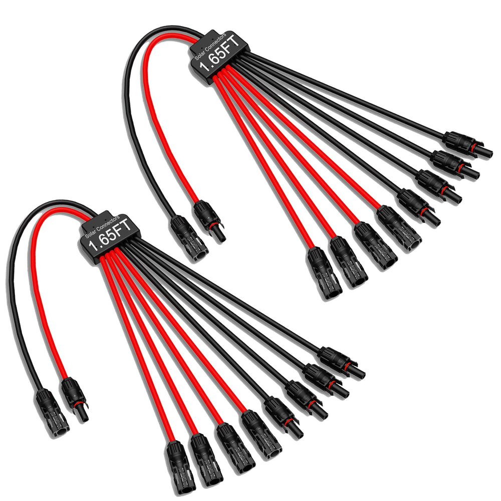 JXMXRPV front packaging showing two Y-splitter connectors and benefits