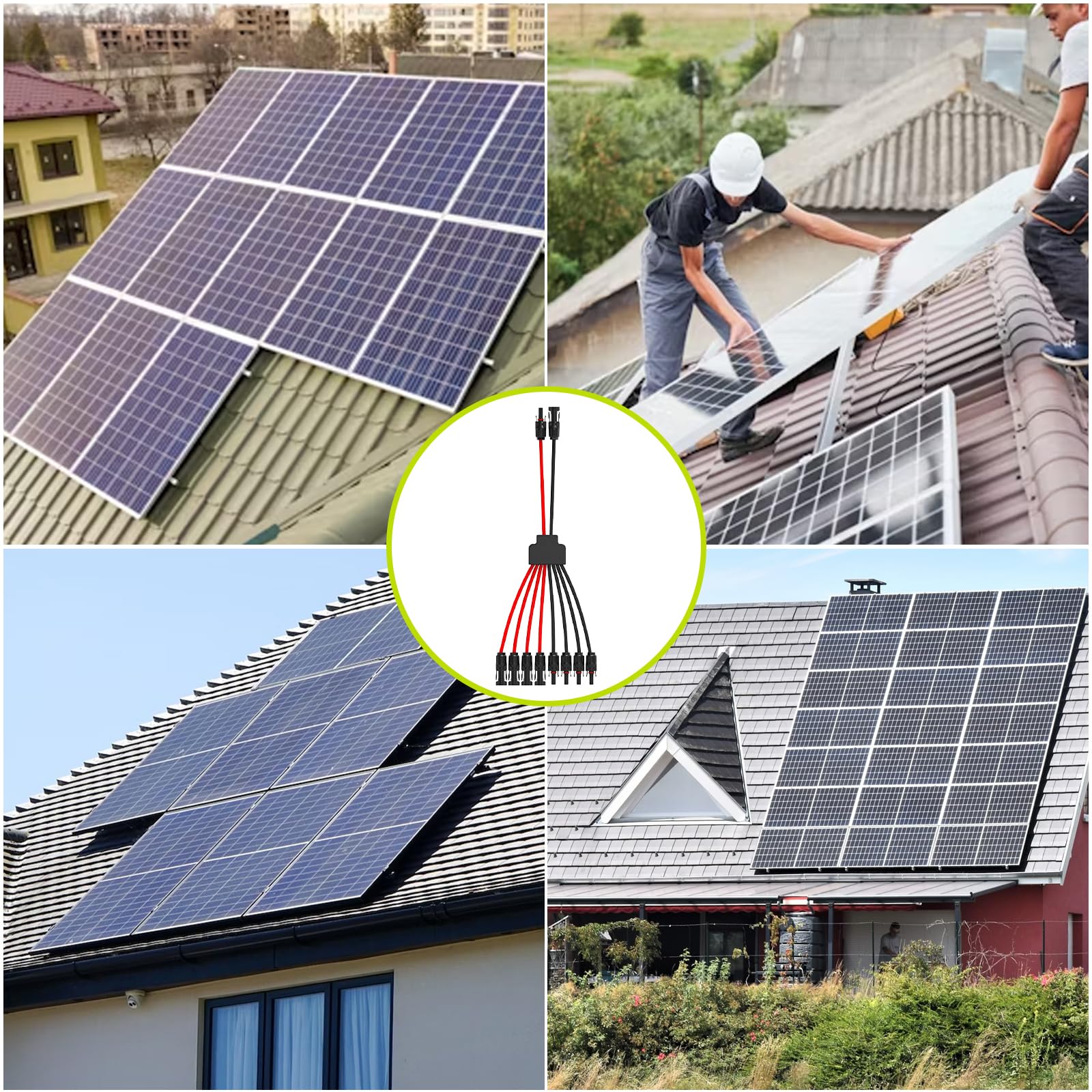 JXMXRPV connected on an RV solar array showing quick, tool-free expansion