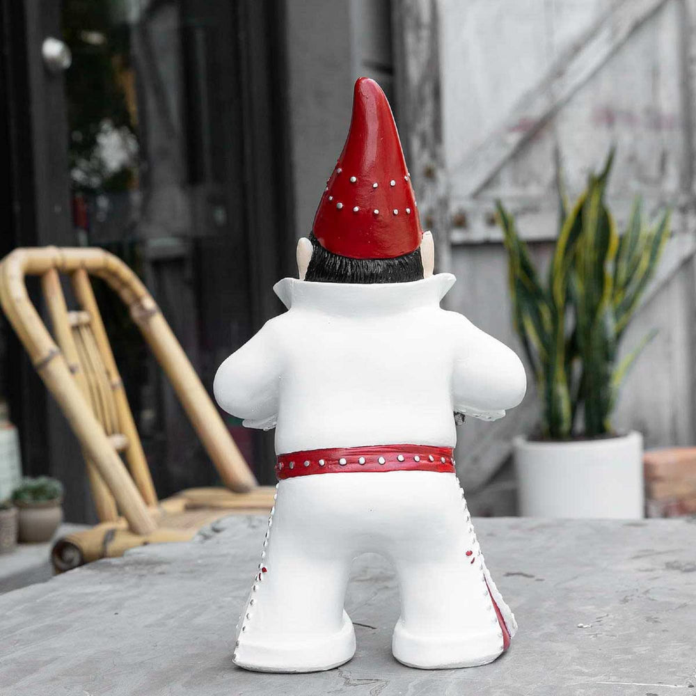 Jy.Cozy gnome red hat detail adding vibrant color and visual pop
