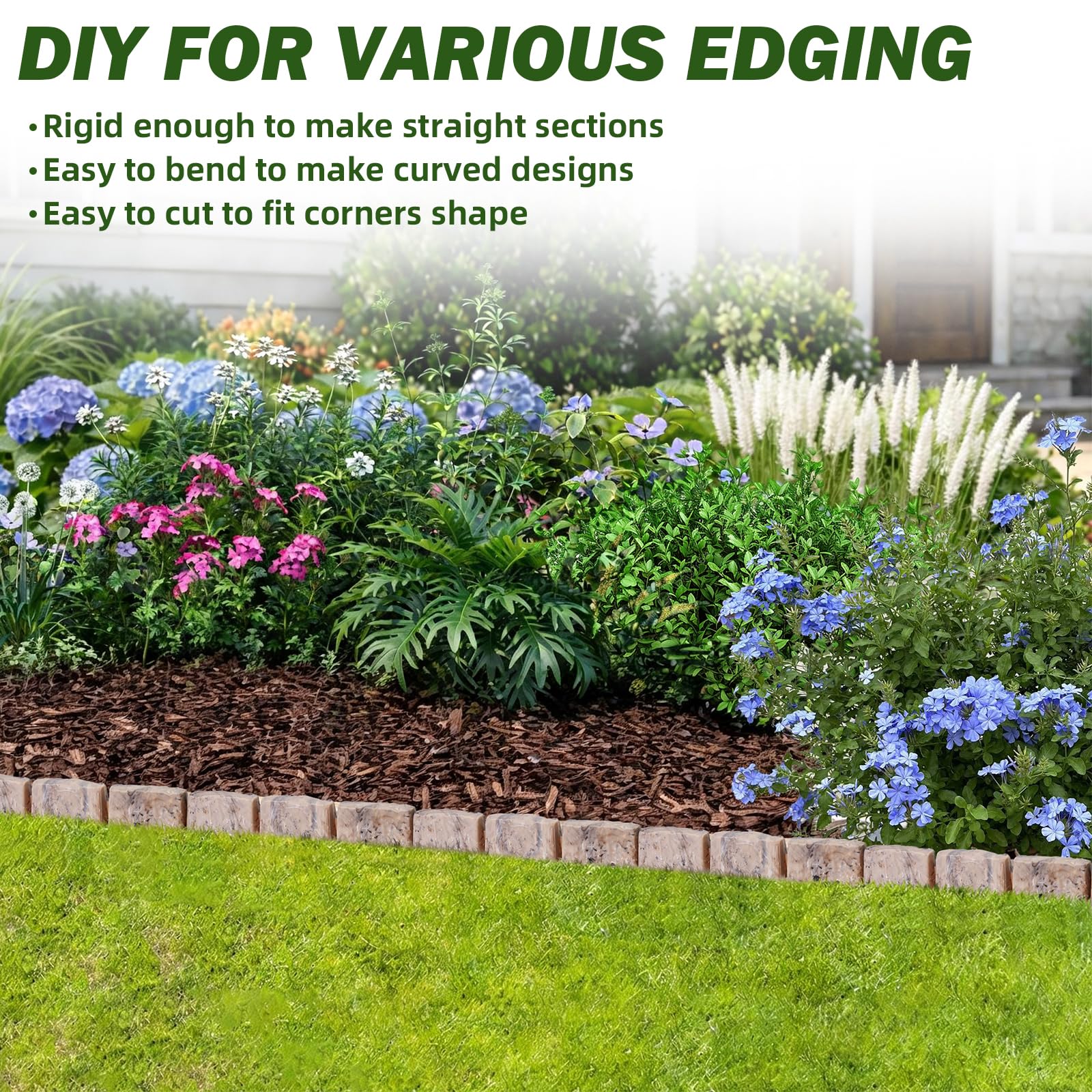 JYINCPED installed straight edging along lawn creating clean border benefit