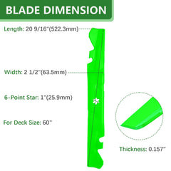 JYLEYJ close-up of sharpened cutting edge for improved mulch quality