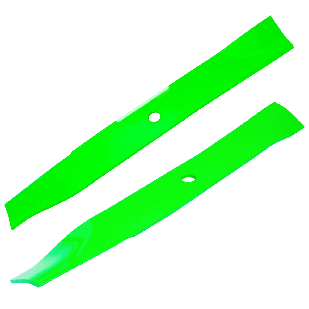 JYLEYJ blade on balancing fixture showing reduced vibration benefit