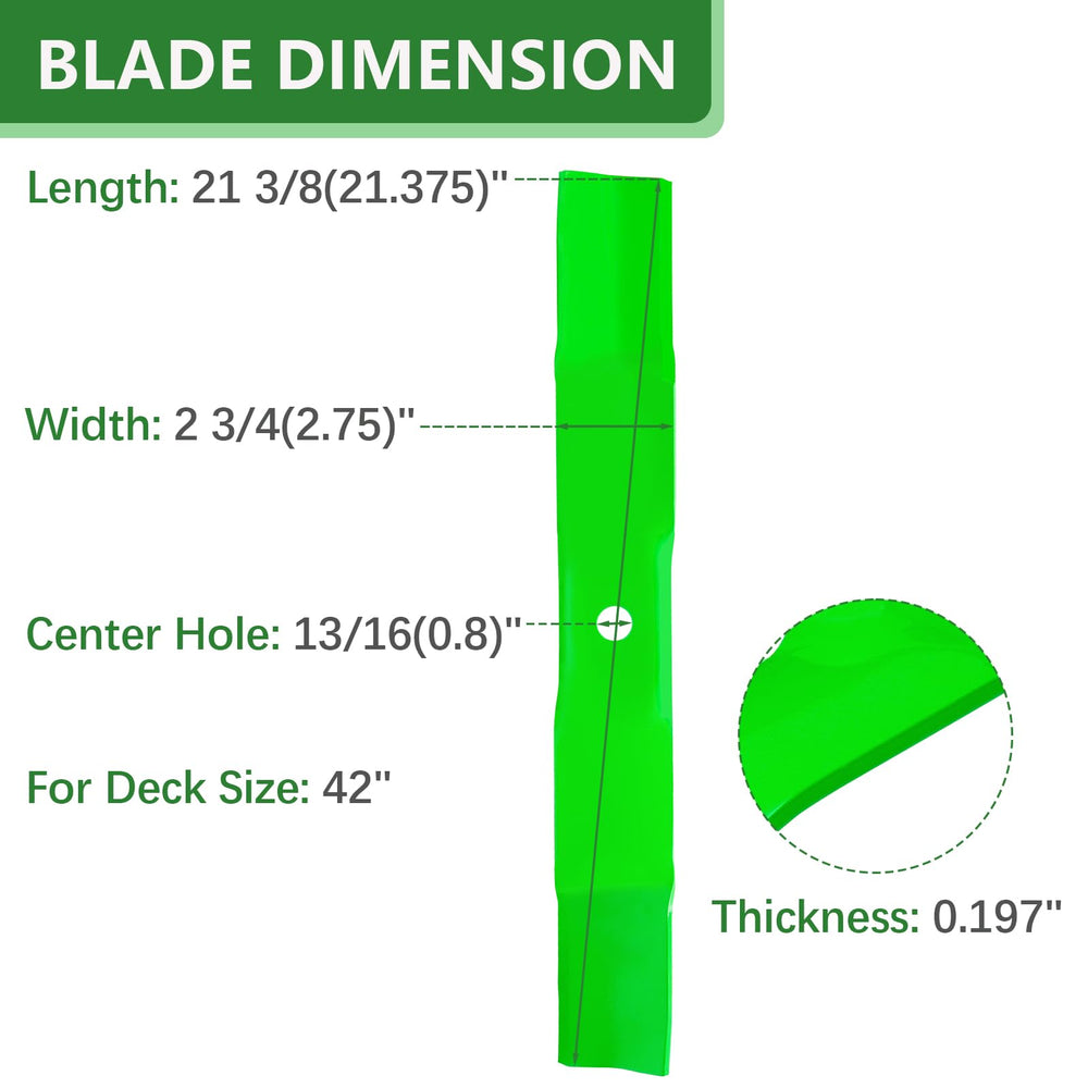 JYLEYJ close-up of blade edge and rolled profile for improved mulching