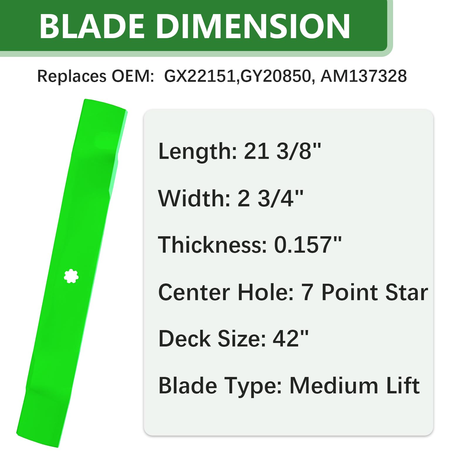 JYLEYJ replacement blade edge profile for cleaner, more even grass cuts