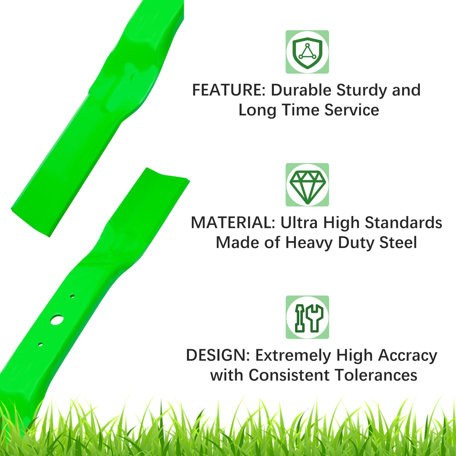 JYLEYJ blade thickness and center hole detail, confirming durable 0.187 inch build
