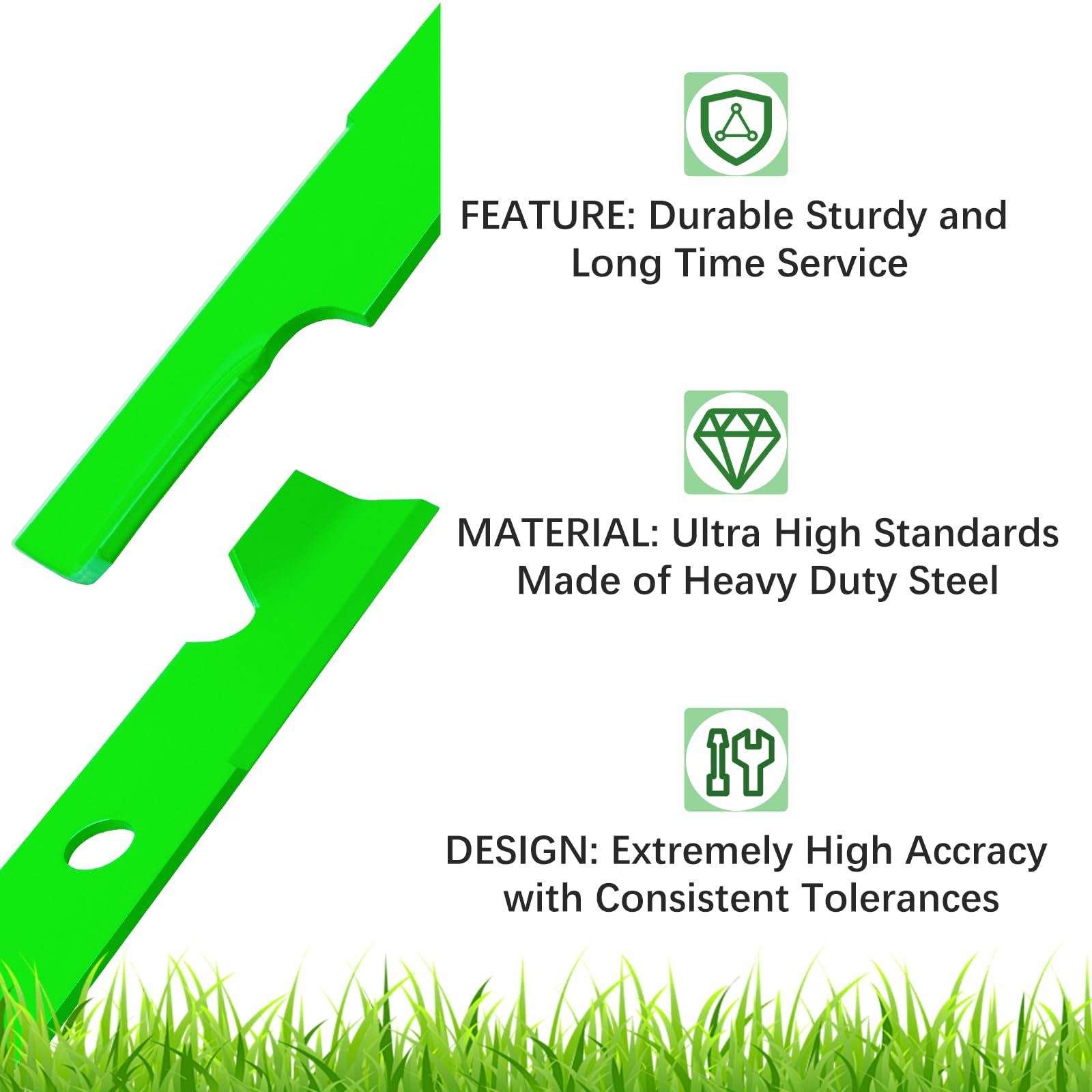 JYLEYJ side view of blade thickness and profile for durability benefit