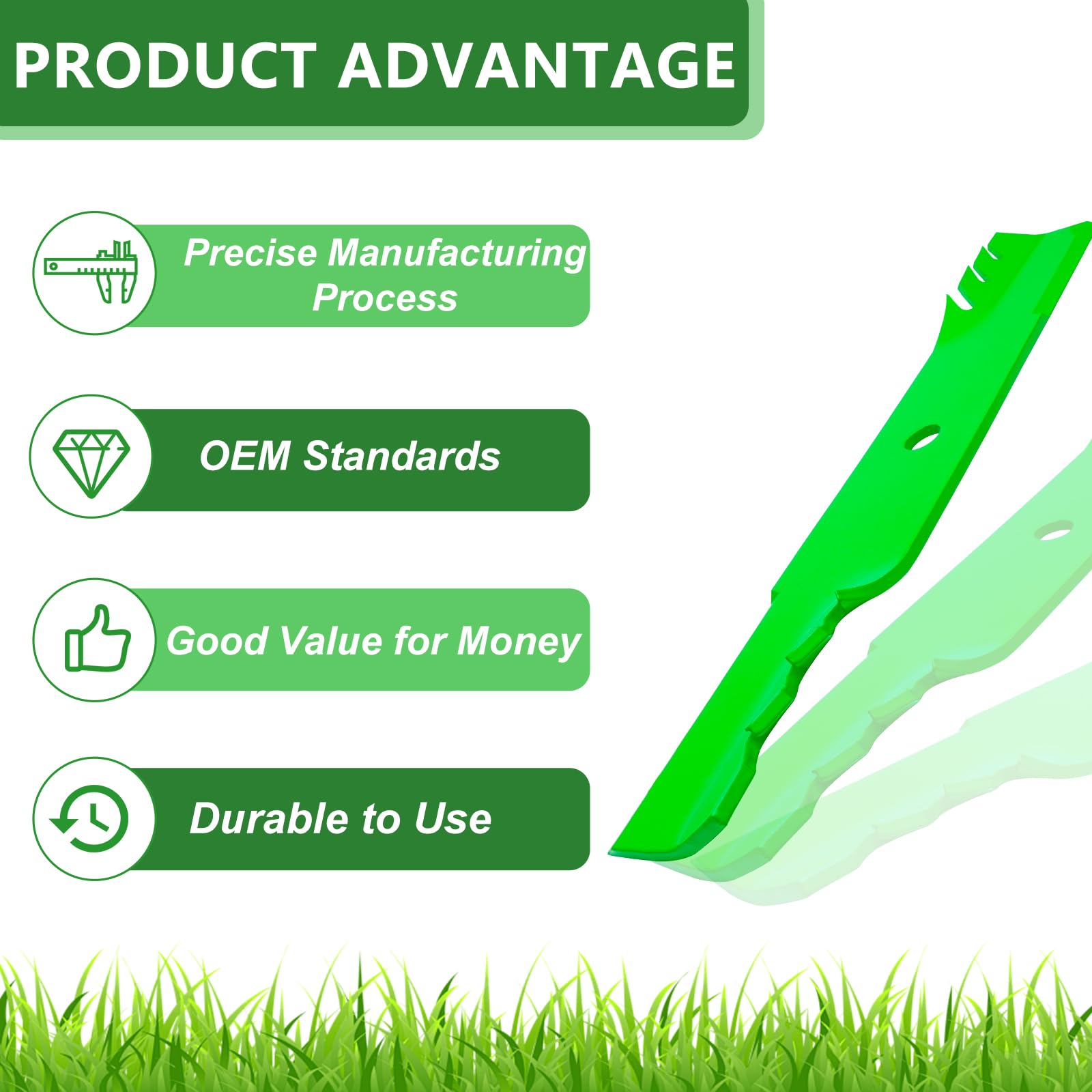 JYLEYJ three blades laid out balanced on workbench reducing vibration