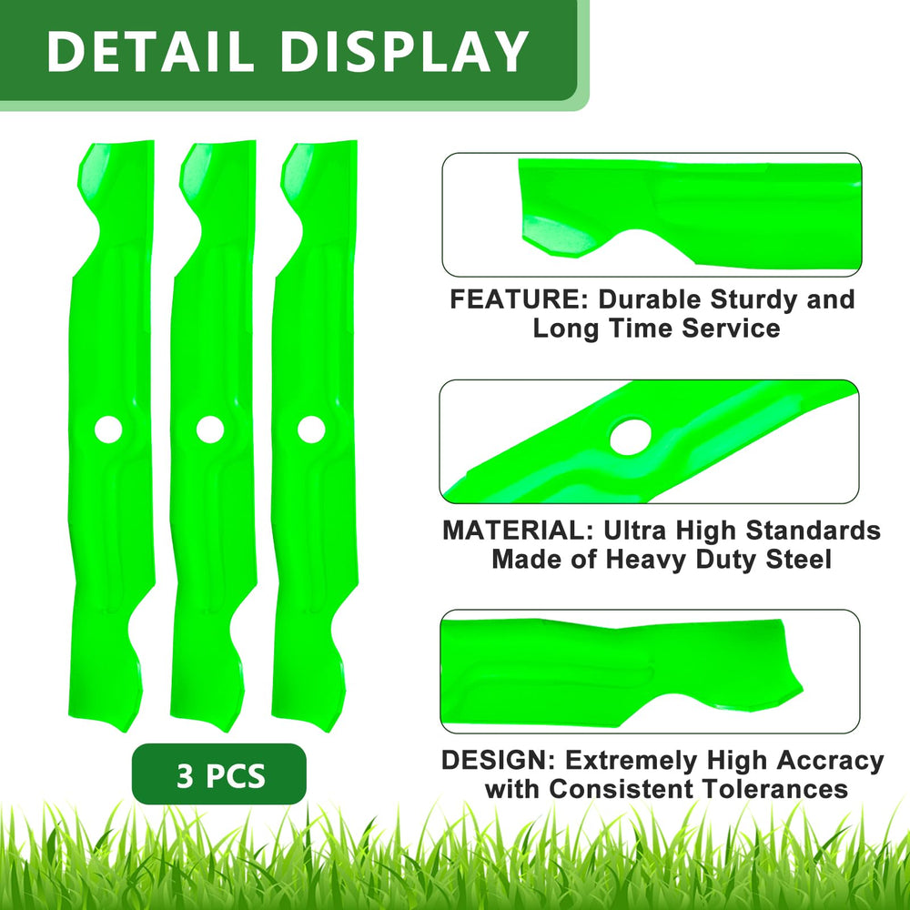 JYLEYJ blades installed on a 50-inch mower deck restoring suction and cut