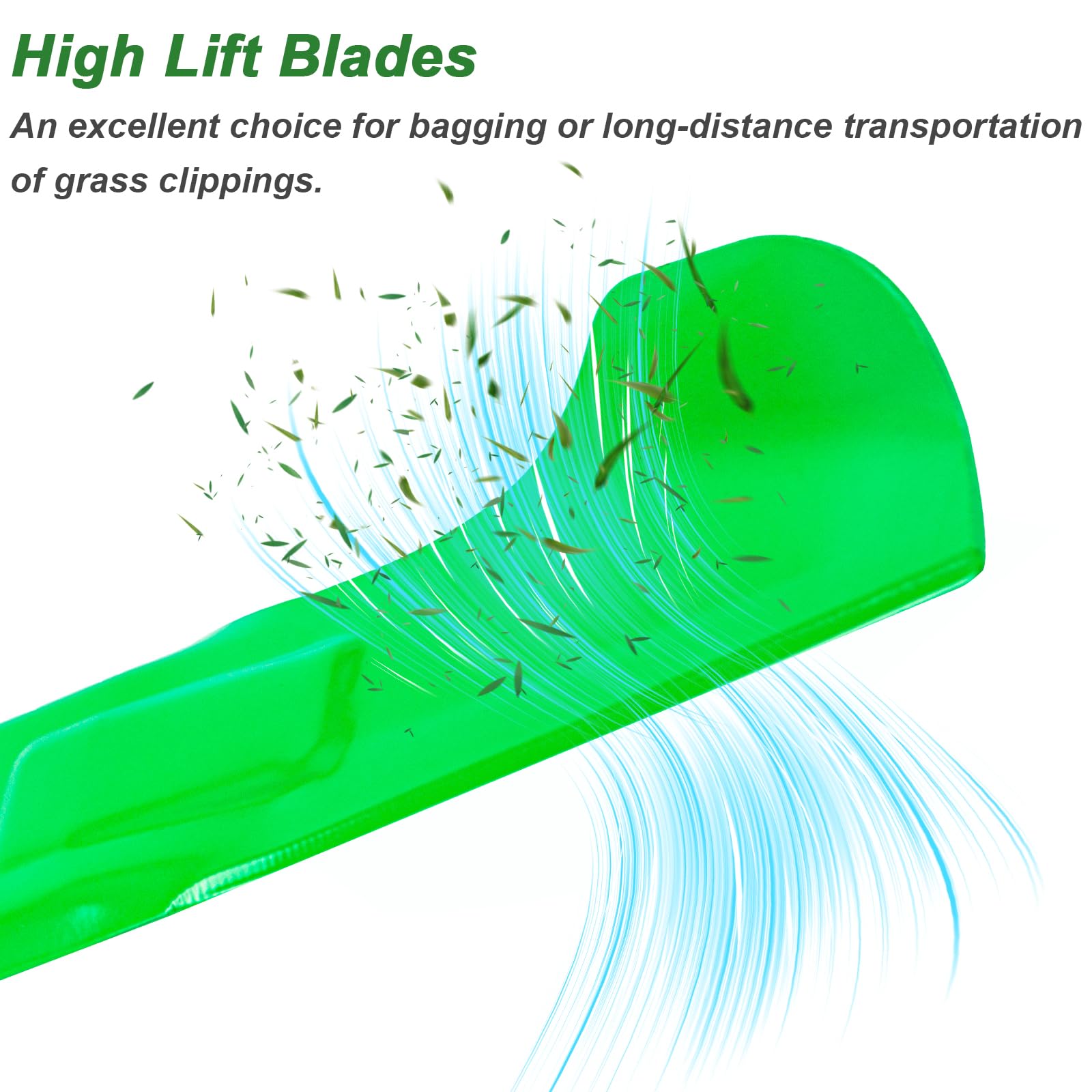 JYLEYJ blades installed on mower deck improving bagging efficiency