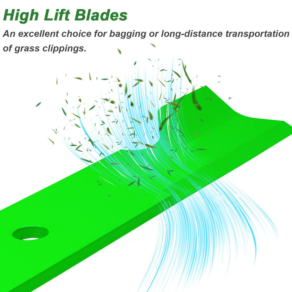 JYLEYJ blades installed on a 48-inch mower deck improving cut quality