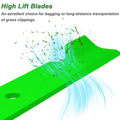 JYLEYJ blades installed on a 48-inch mower deck improving cut quality