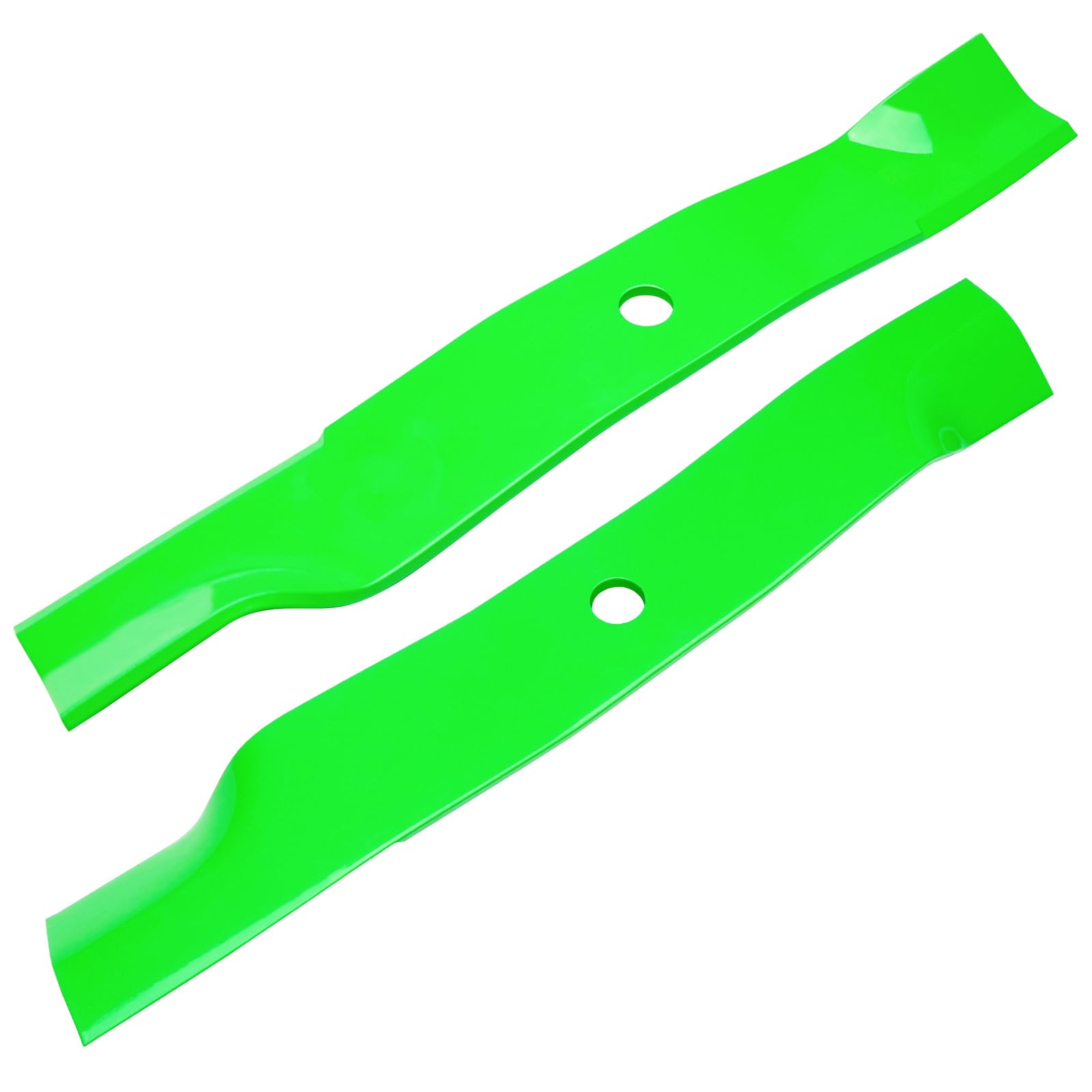 JYLEYJ blades alongside ruler showing 21 1/4 inch length for accurate deck replacement