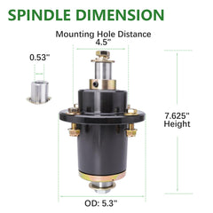JYLEYJ close-up of spindle bearing area highlighting durable construction and reliability