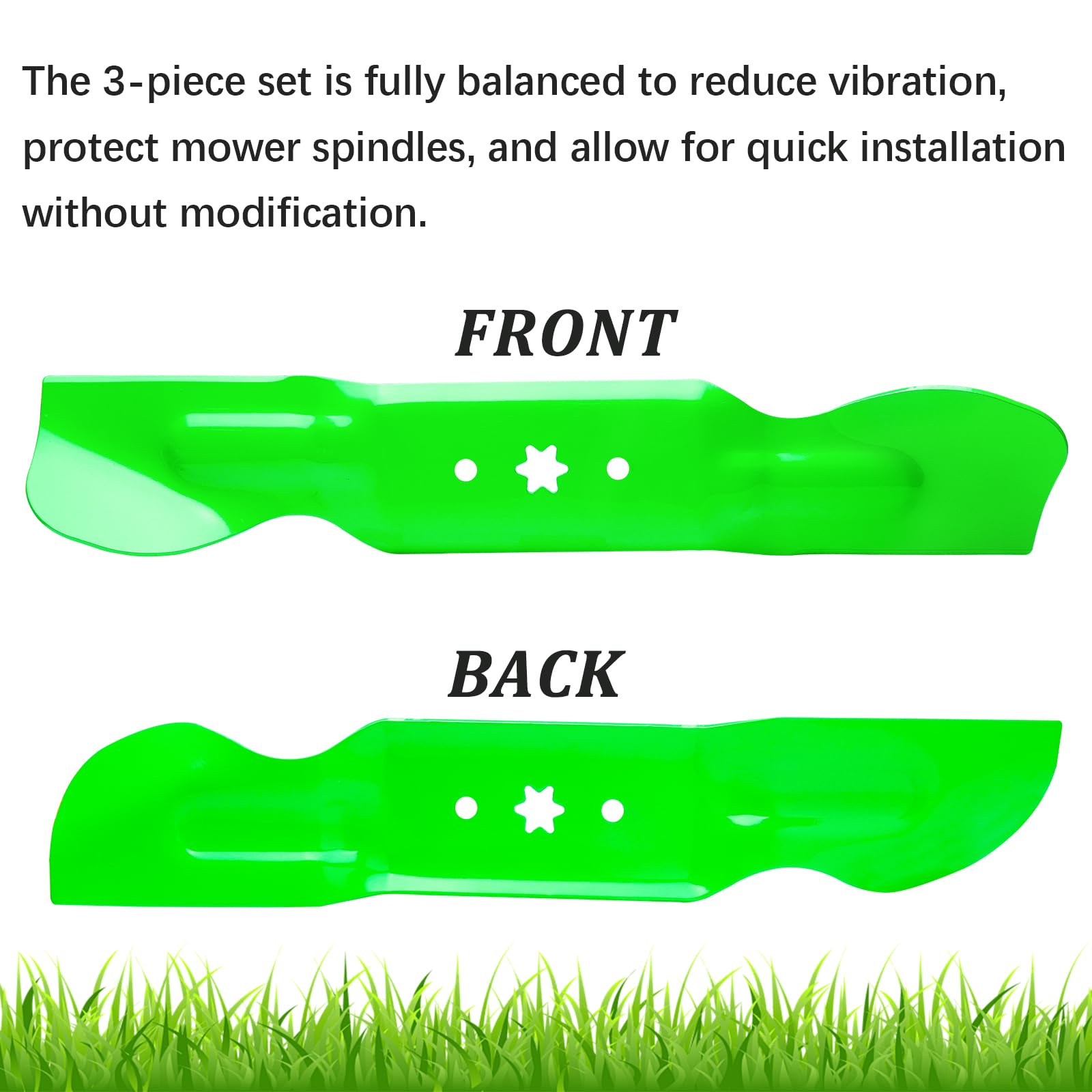 JYLEYJ mower creating clean lawn stripes demonstrating cut quality