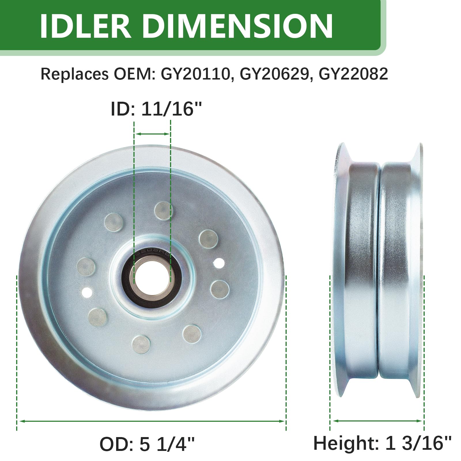 JYLEYJ drive belt flat lay illustrating correct size for reduced slippage