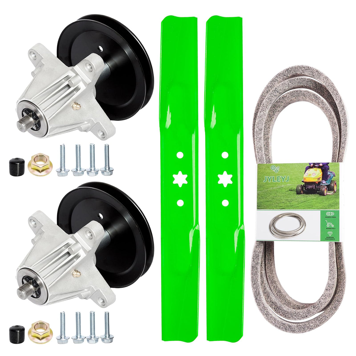 JYLEYJ front kit package showing all components and quick replacement benefit