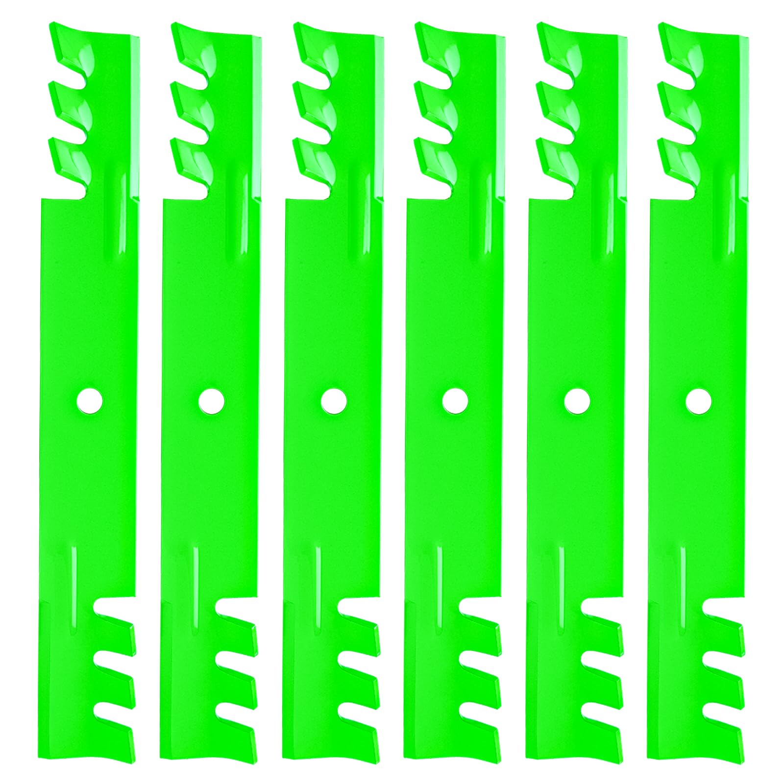JYLEYJ front view of six-pack blades showing complete replacement set and quick installation benefit