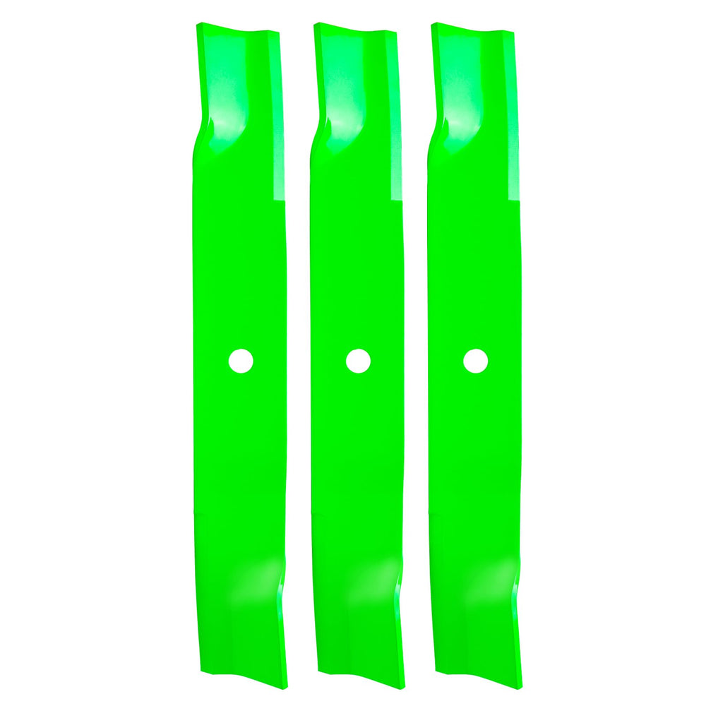 JYLEYJ front view of three replacement blades showing OEM fit benefit