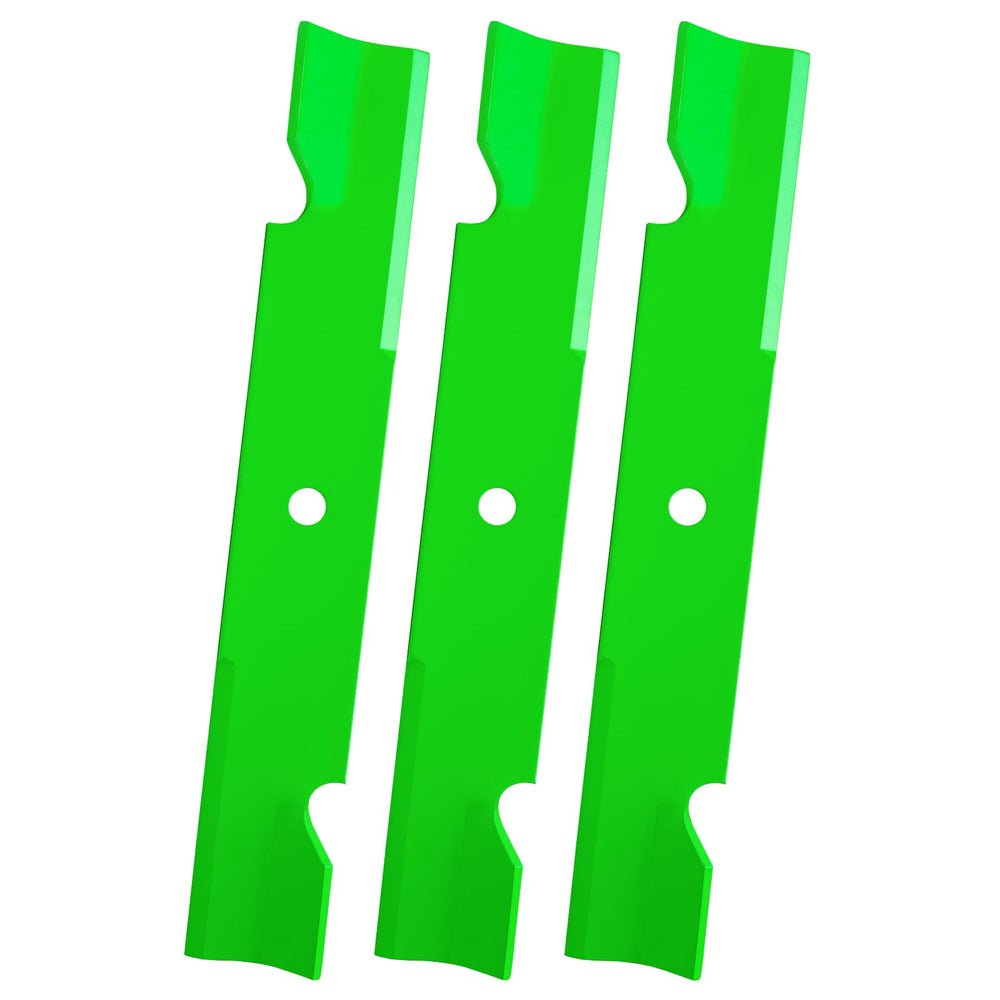 JYLEYJ front view of blade pack showing three replacement blades and labeling
