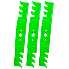 JYLEYJ front view of blade packaging showing three blades and fitment details for quick selection