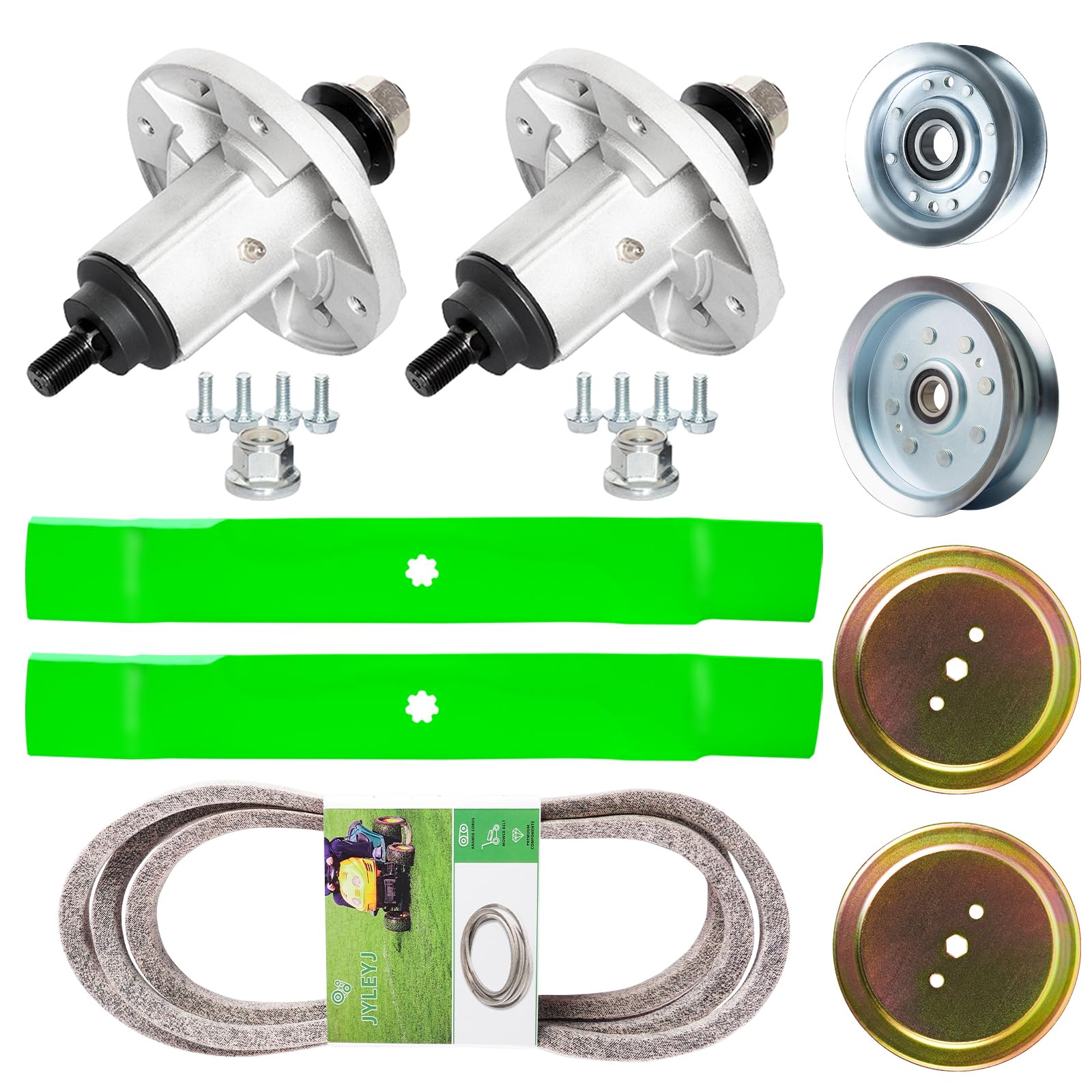 JYLEYJ kit front packaging showing complete deck parts and easy replacement benefits