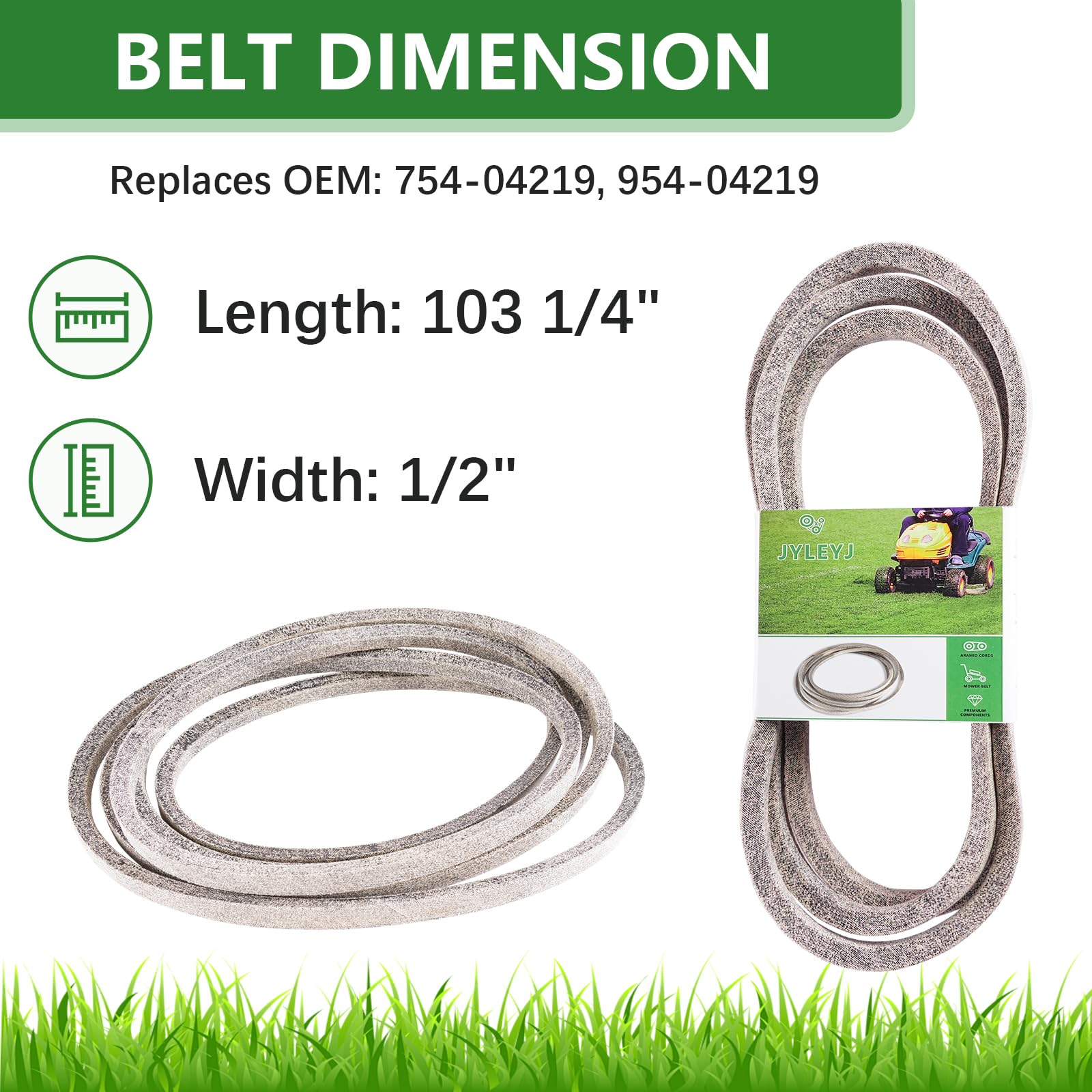 JYLEYJ idler pulley detail showing smooth surface to improve belt tracking and life