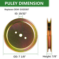 JYLEYJ idler pulleys top view demonstrating reliable belt guidance and tension