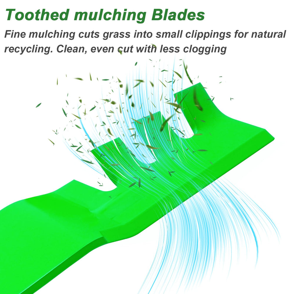 JYLEYJ blade installed on a 48-inch deck improving mulching performance