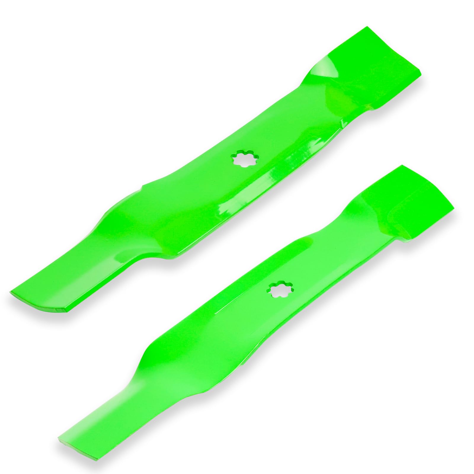 JYLEYJ blades on mower collecting clippings for efficient bagging