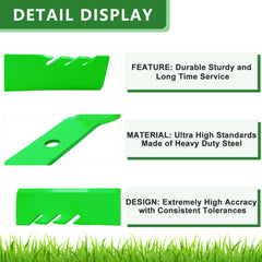 JYLEYJ blades installed on a 60-inch deck for improved mulching