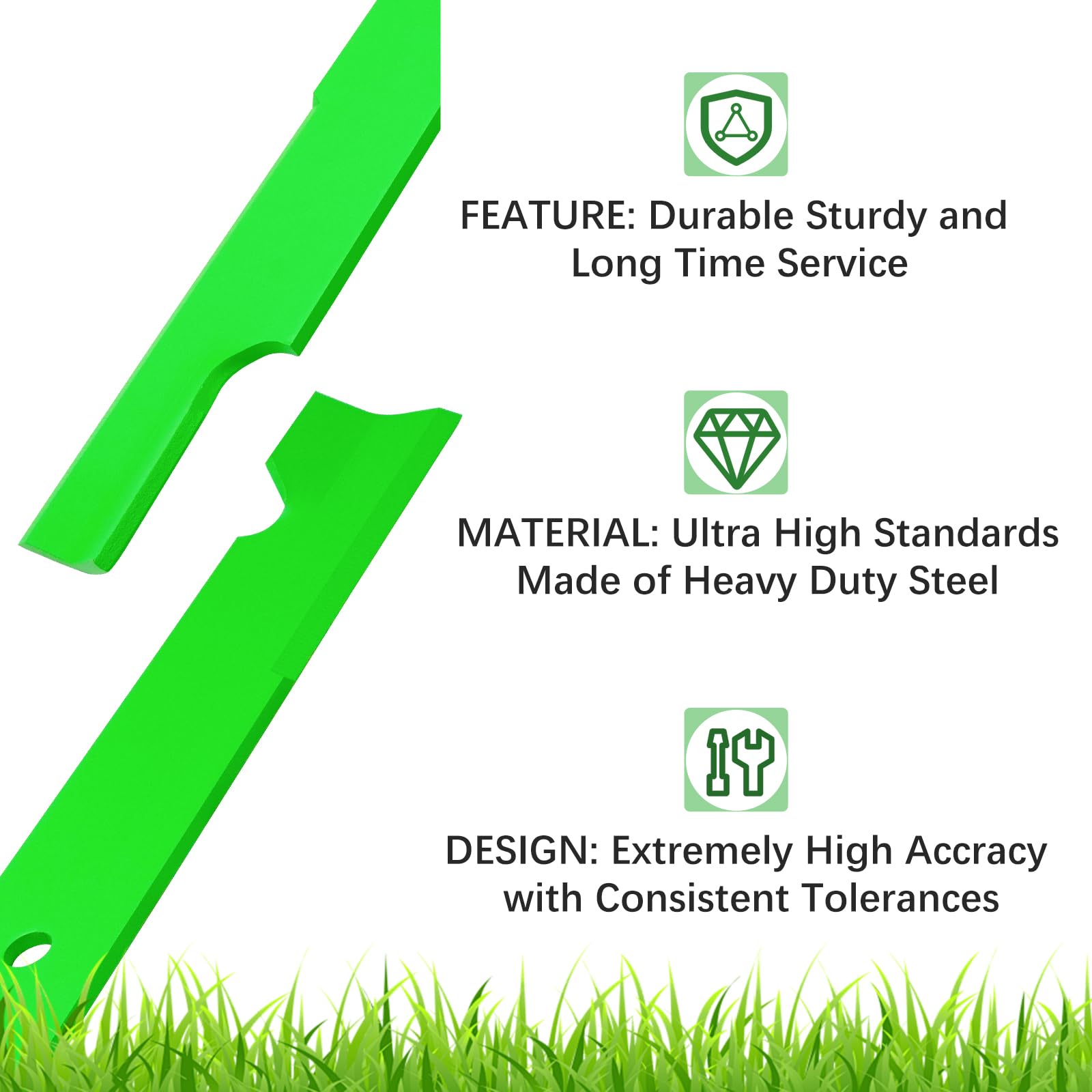 JYLEYJ blade installed on mower deck demonstrating proper fit and performance benefit
