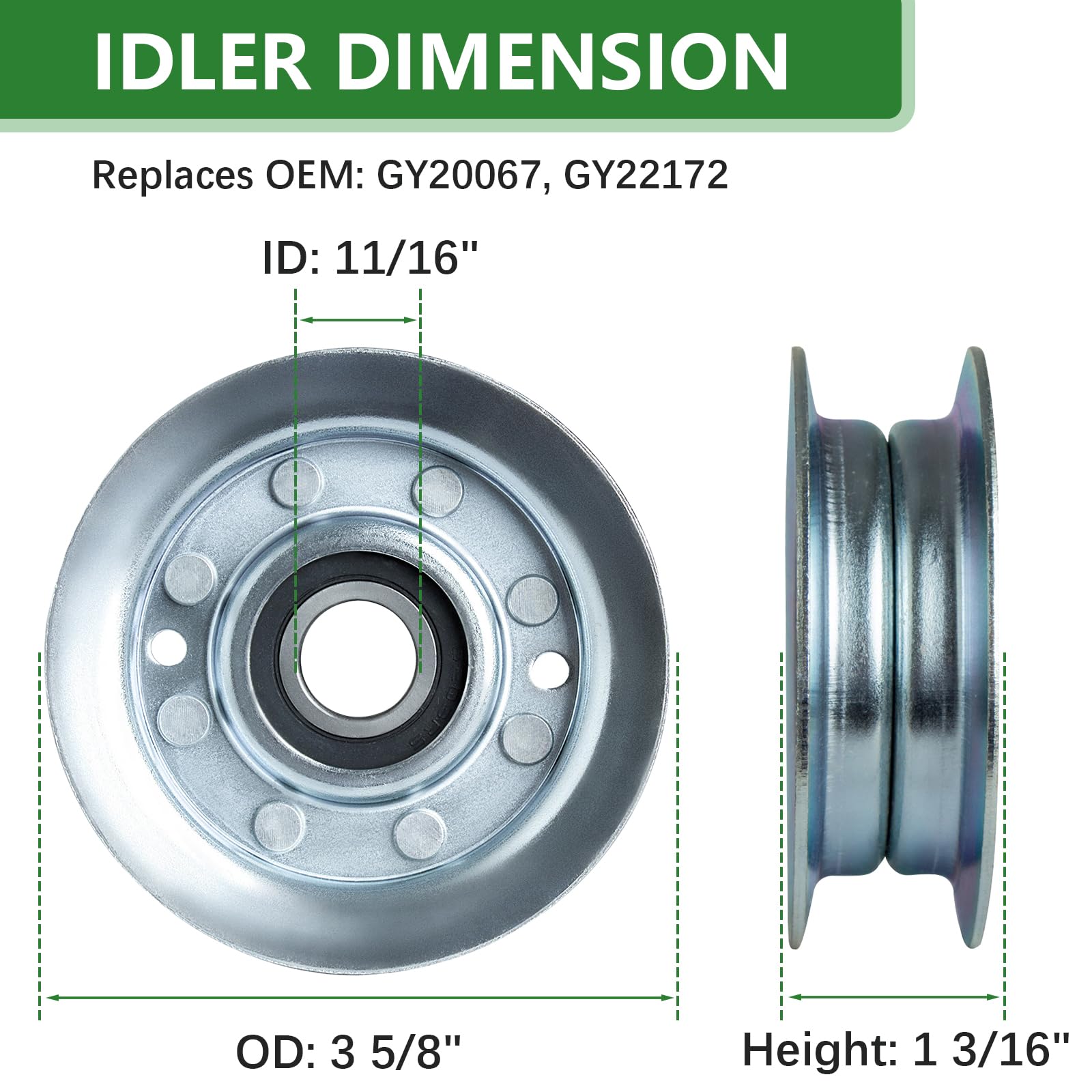 JYLEYJ spindle installed on mower deck for restored stability and less vibration