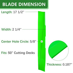 JYLEYJ mower blades detail showing sharp edges for cleaner cuts