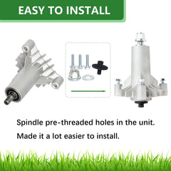 JYLEYJ installed mandrel in mower deck improving blade stability during use