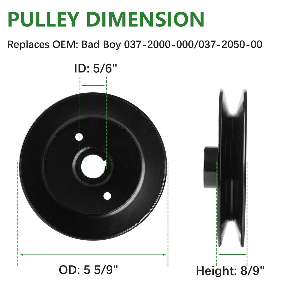 JYLEYJ close-up of pulley bore and teeth demonstrating accurate fit and improved belt tracking