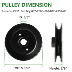 JYLEYJ close-up of pulley bore and teeth demonstrating accurate fit and improved belt tracking