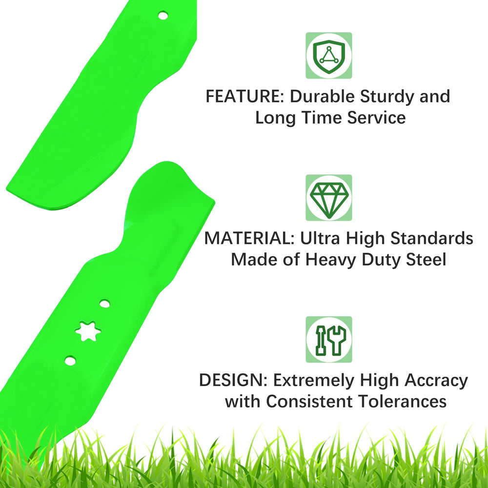 JYLEYJ blades beside ruler showing exact 20 9/16-inch length accuracy