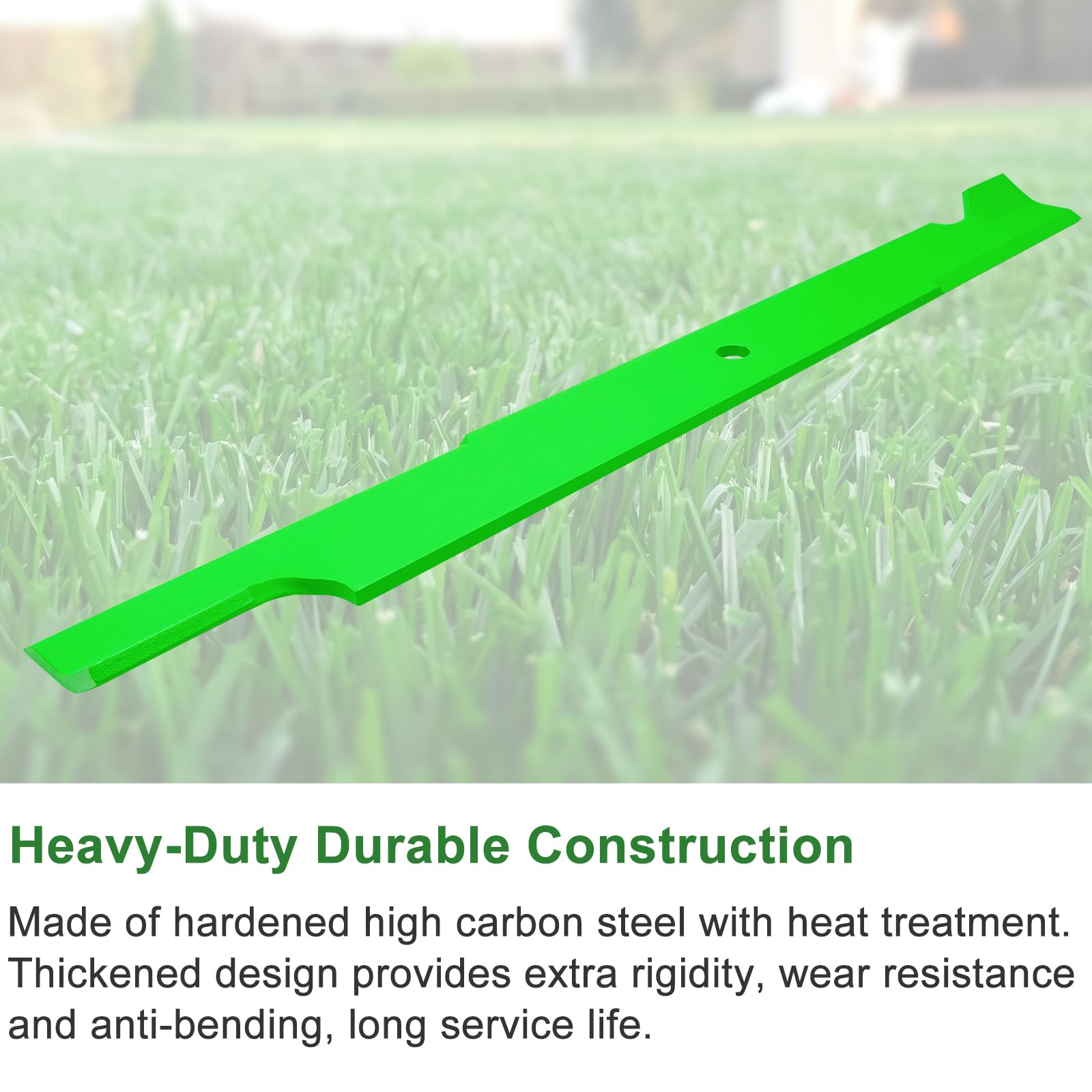 JYLEYJ blade beside tape measure showing 25-inch length accuracy benefit