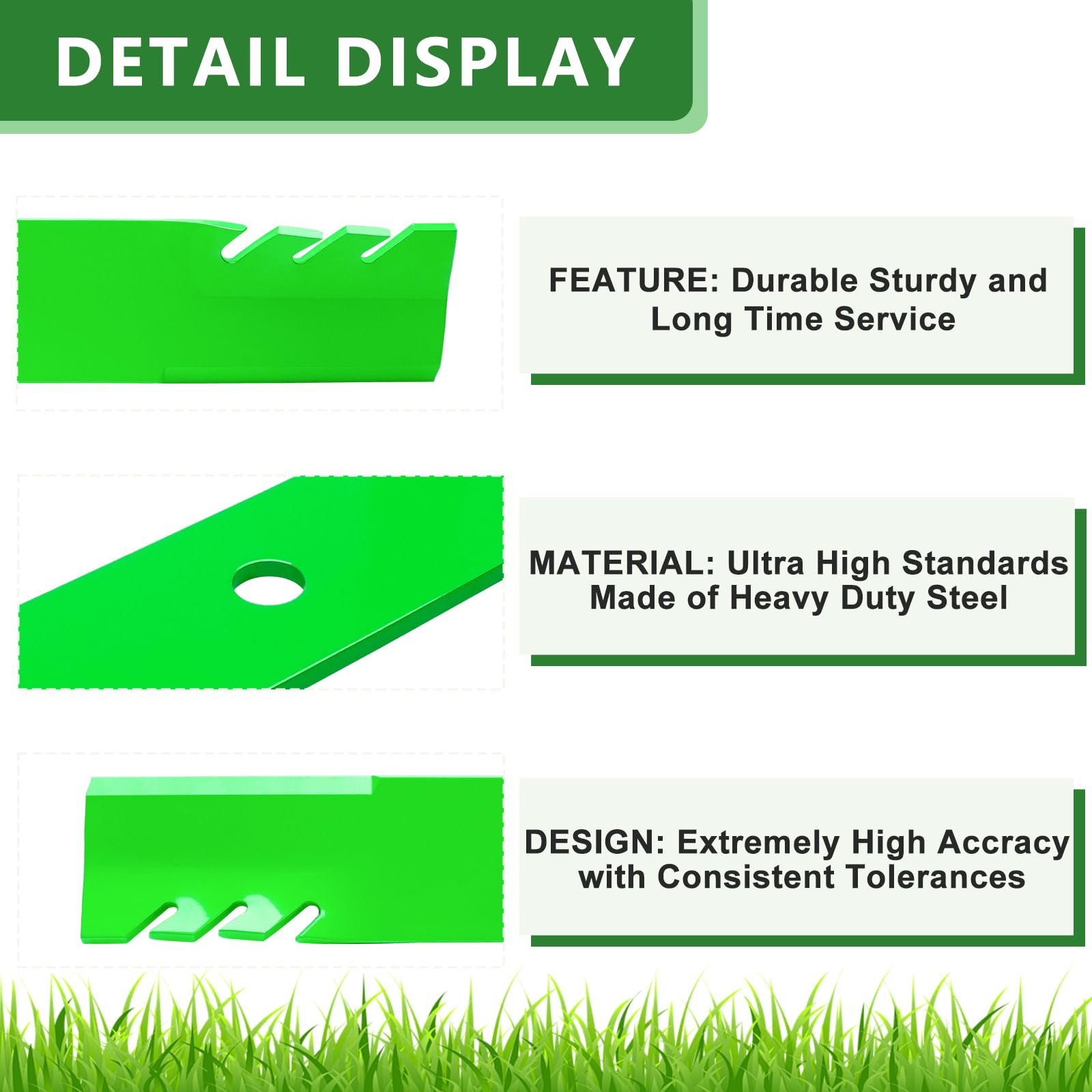 JYLEYJ blade beside ruler showing 18 15/16 inch length for accurate sizing