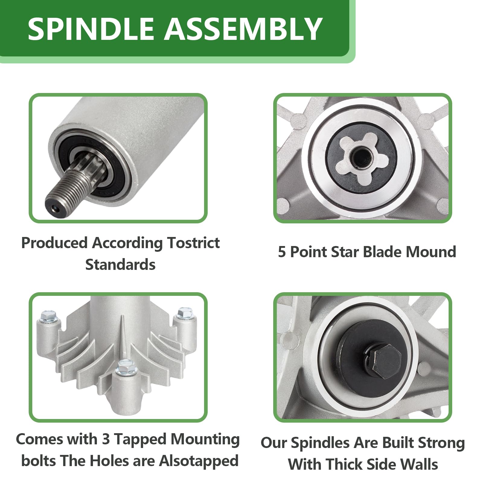 JYLEYJ spindle next to ruler showing dimensions for accurate replacement