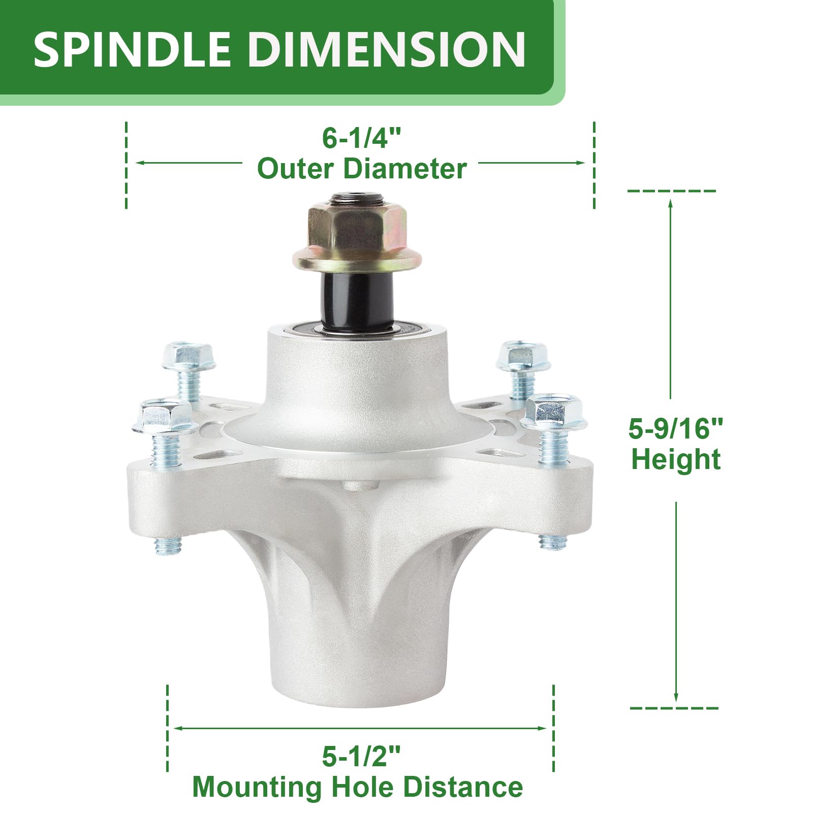 JYLEYJ spindle assembly close-up showing fitment and durability advantage