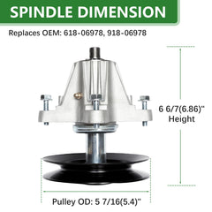 JYLEYJ spindle close-up of bearing area for smoother blade rotation