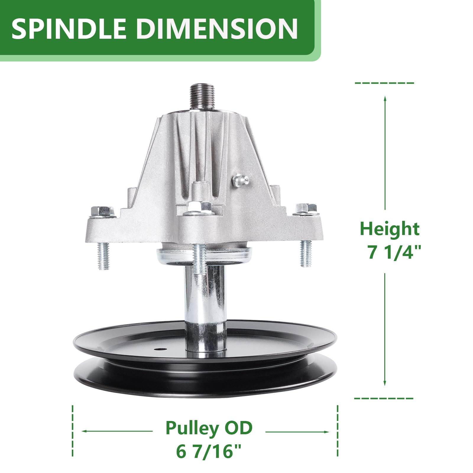 JYLEYJ spindle close-up of hardened shaft and sealed bearing for long life