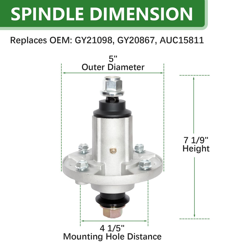 JYLEYJ spindle close-up showing bearing detail for smoother blade rotation