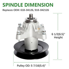 JYLEYJ spindle close-up highlighting durable bearings and fitment