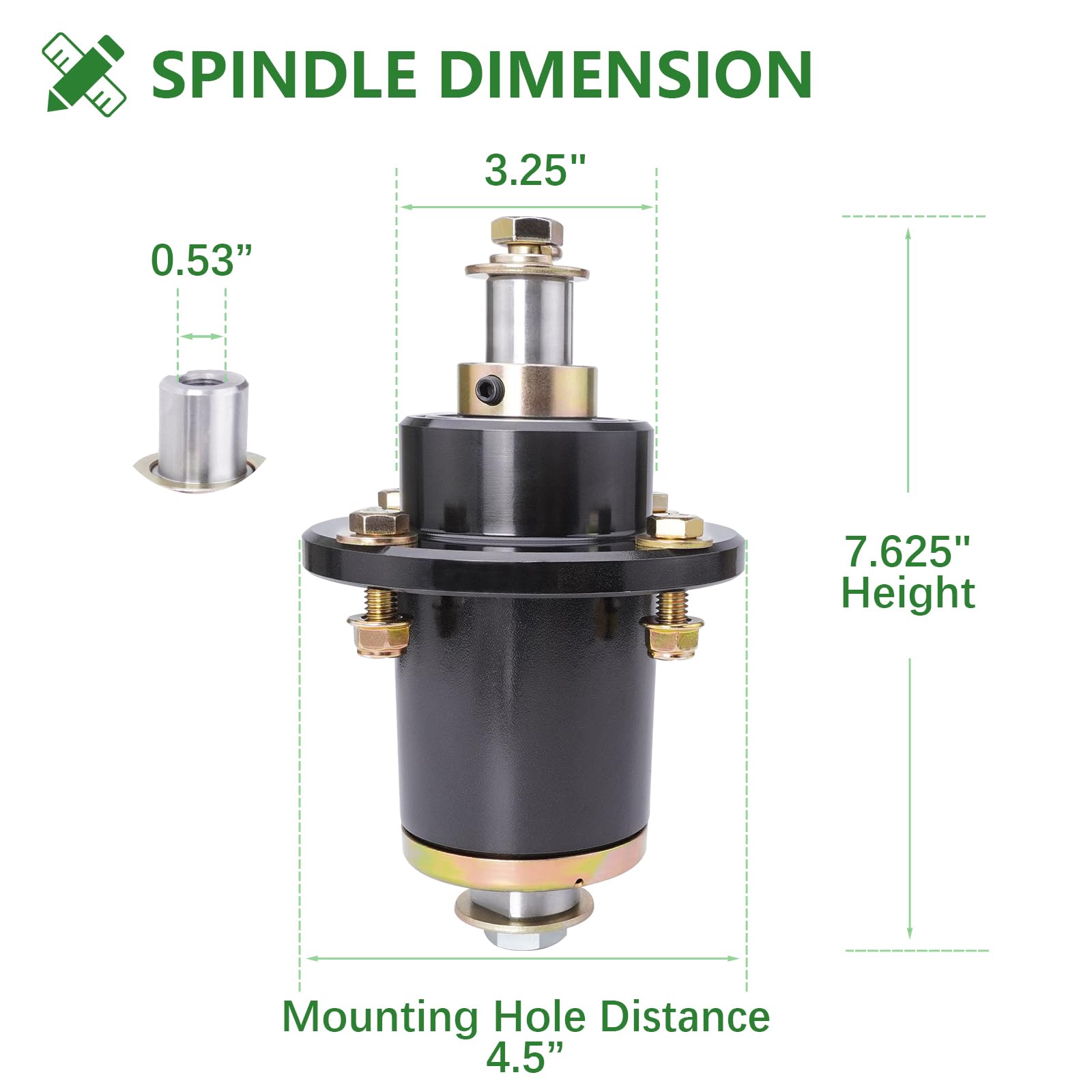 JYLEYJ close-up of spindle bearing and shaft highlighting durable machining for smooth rotation