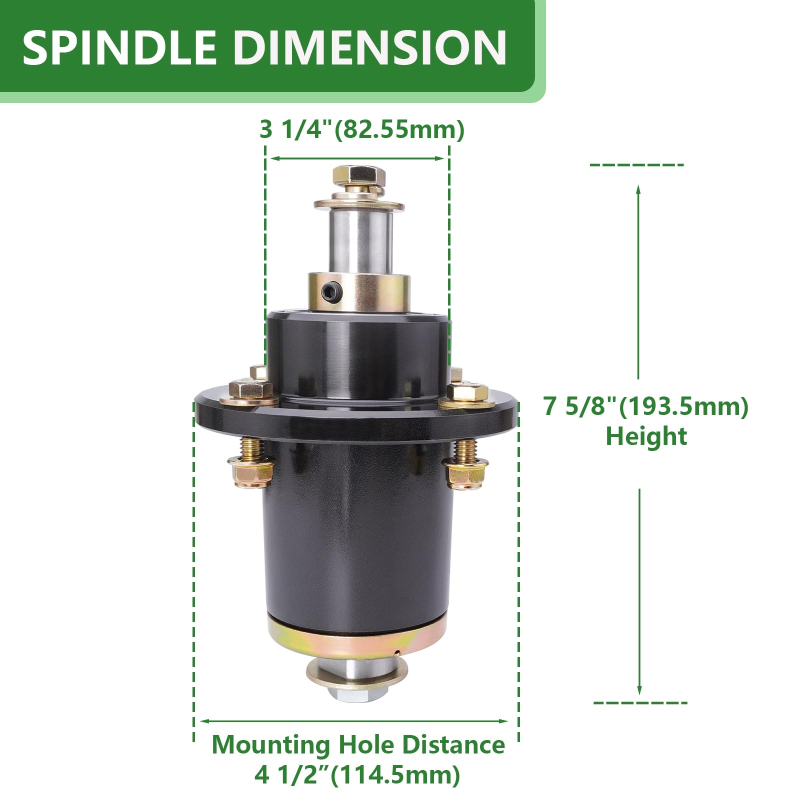 JYLEYJ spindle close-up highlighting machining and fit precision for reduced vibration