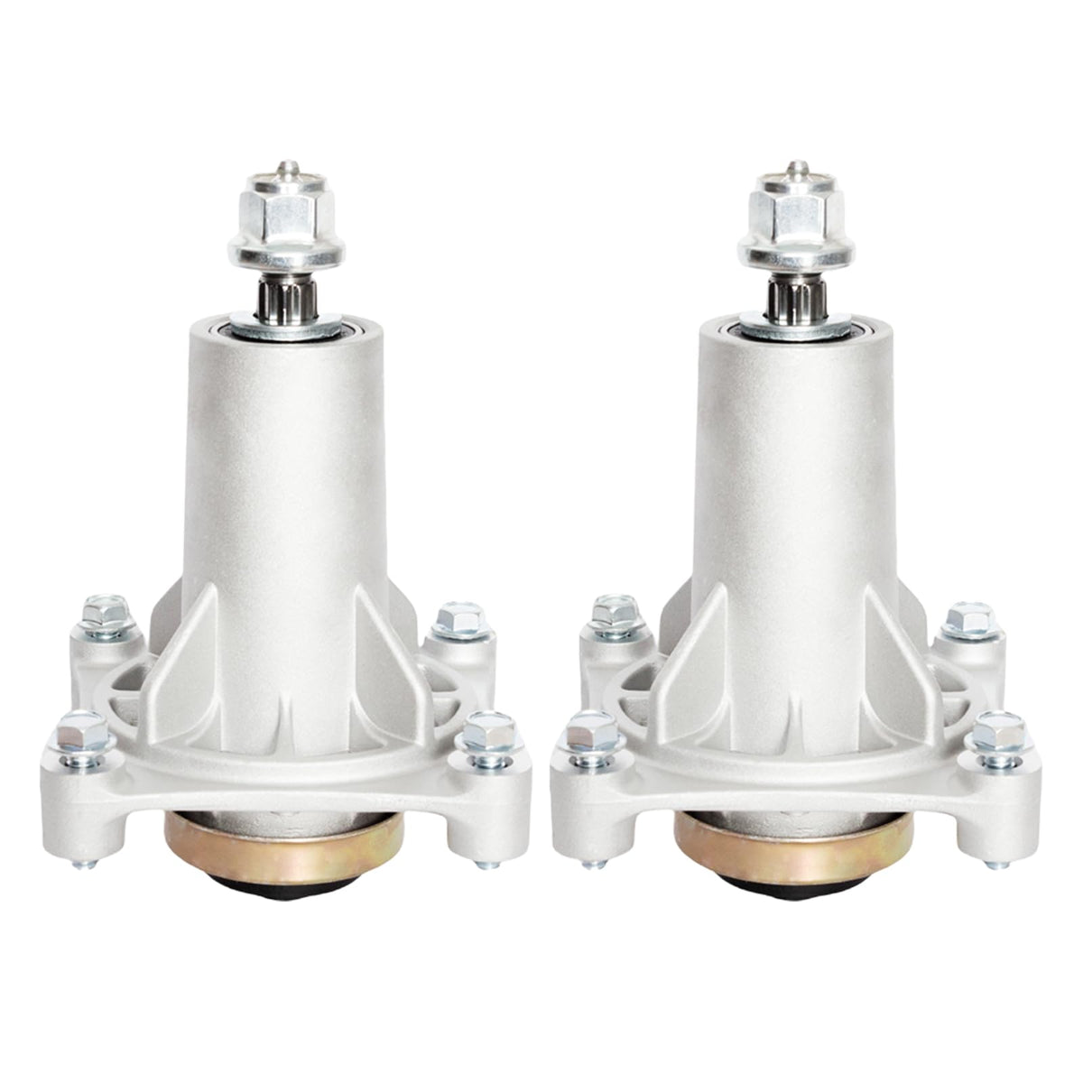 JYLEYJ spindle front view showing bolt pattern and direct-fit benefit