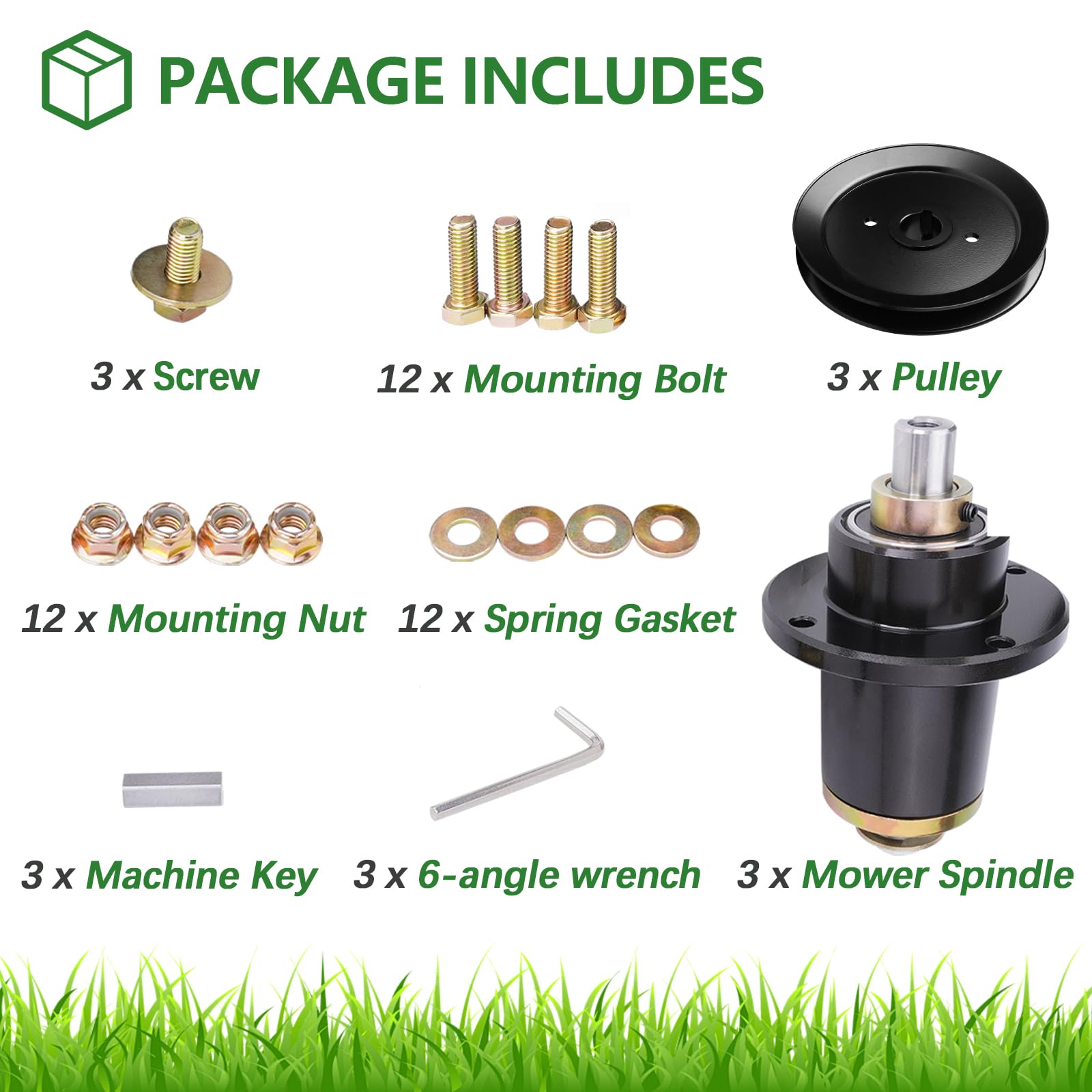 JYLEYJ spindle kit on a workbench with tools showing fast, professional repair convenience