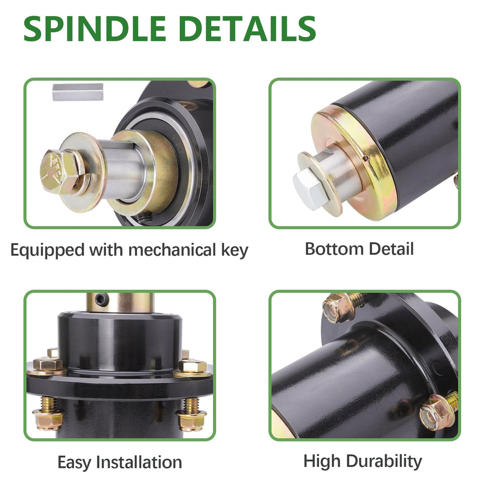 JYLEYJ spindle mounted on mower deck improving cut stability
